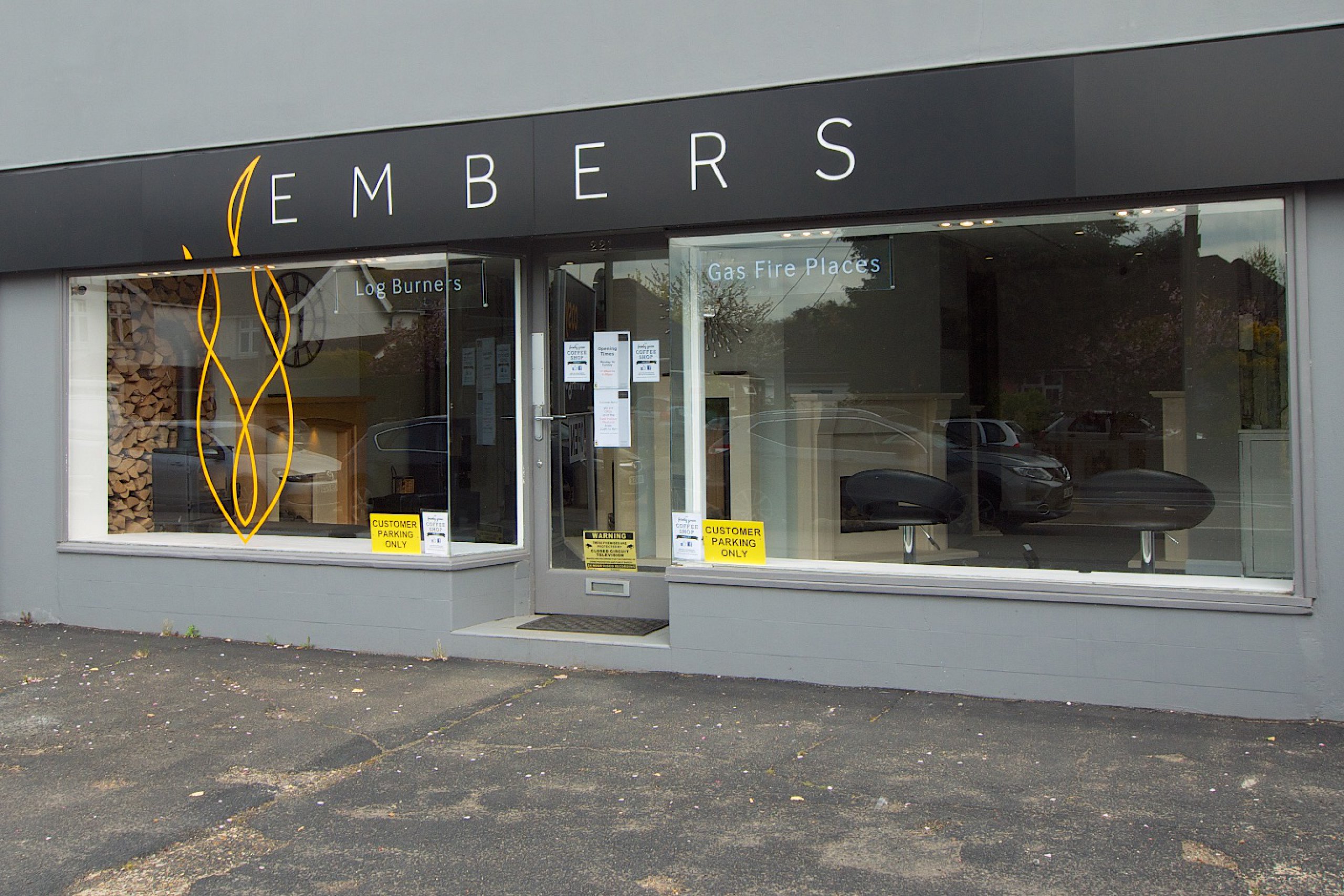 Embers Fireplace showroom in Frimley Green, Camberley, Surrey