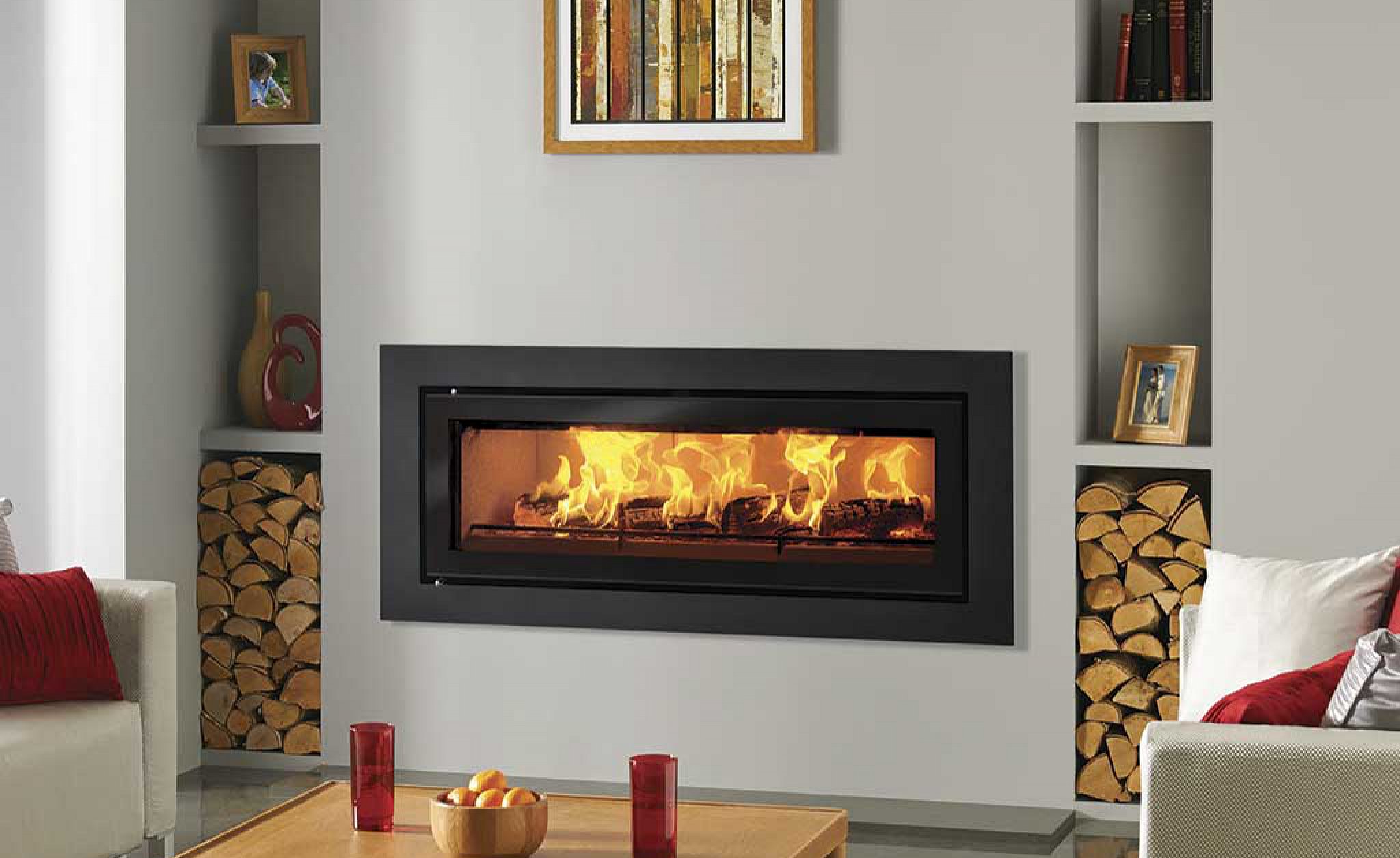 Contemporary gas fireplace - Stovax Riva Studio 3